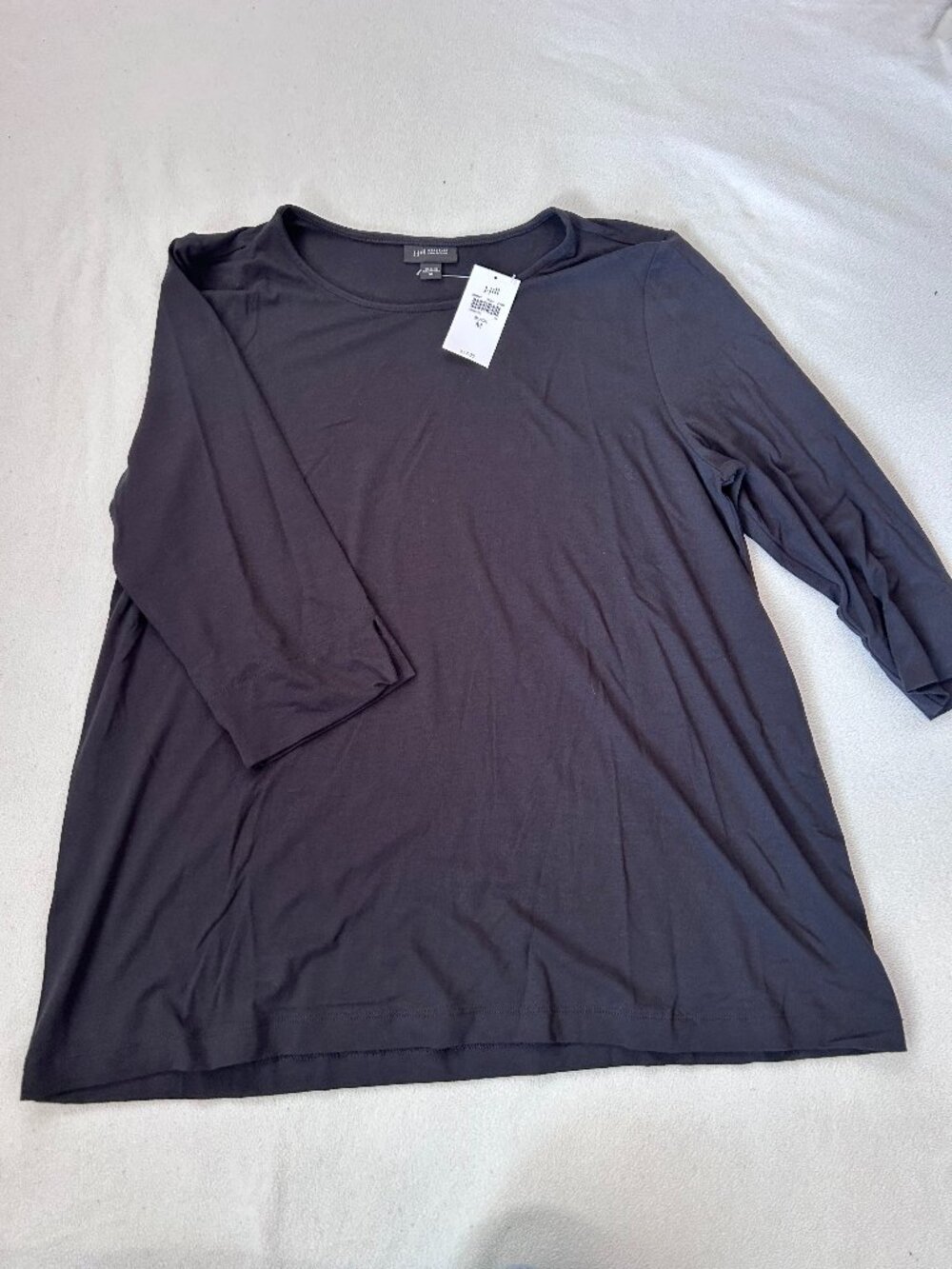 J.Jill Essential Long Sleeve Knit Top | Women's Medium | NWT | Black